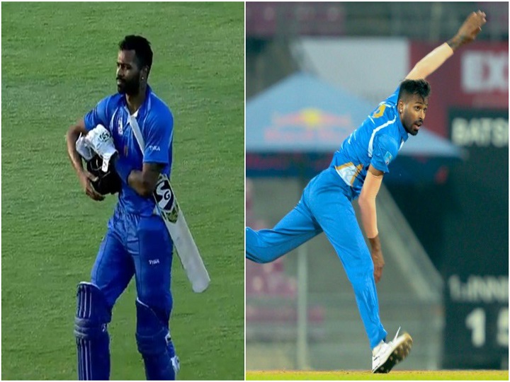 hardik pandya blazes his way to a whirlwind 39 ball 105 in dy patil t20 cup हार्दिक पंड्या ने डी वाई पाटिल टी20 कप में 39 गेंदों में 105 रनों की पारी खेल टीम में दिए वापसी के संकेत